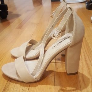 Just fab nude sandals